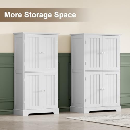 ChooChoo Bathroom Floor Cabinet with Adjustable Shelves