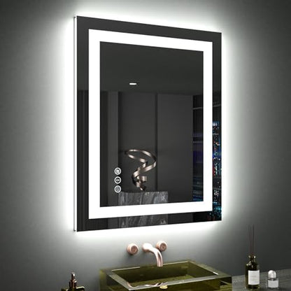 LOAAO 24"X30" LED Bathroom Mirror with Lights, UL Listed