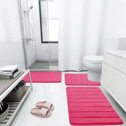 Buganda Memory Foam Bath Mat 30 x 20, Ultra Soft Absorbent Bathroom Rugs
