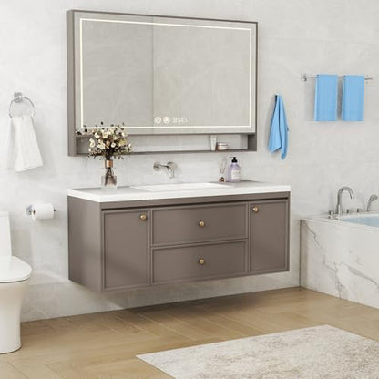 KLJKPA 20-Piece Brushed Nickel Bathroom Hardware Set, 24 inch Towel Bar