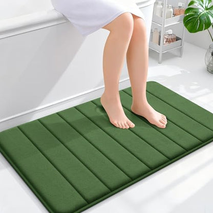 OLANLY Memory Foam Bath Mat 35x24, Super Soft and Absorbent Bathroom Rugs