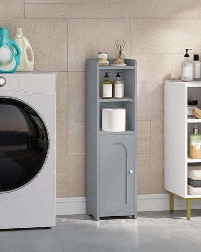 Hzuaneri Bathroom Storage Cabinet, Narrow Toilet Paper Cabinets with Doors