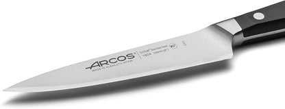 Arcos Forged Chef Knife 6 Inch Stainless Steel. Professional Kitchen Knife for Cooking. Ergonomic Polyoxymethylene Handle and 150 mm Blade. Series Manhattan. Color Black
