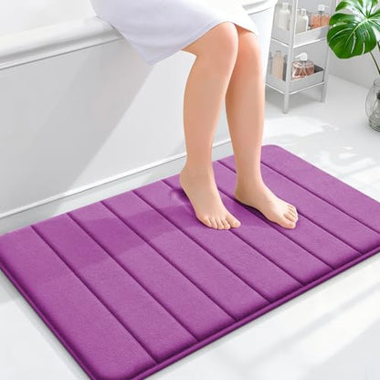 OLANLY Memory Foam Bath Mat 35x24, Super Soft and Absorbent Bathroom Rugs