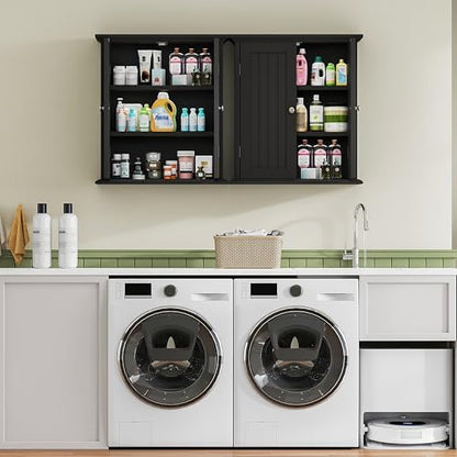 ChooChoo Bathroom Wall Cabinet Set of 2, Over The Toilet