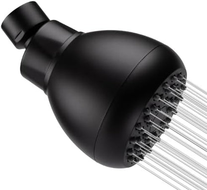 AISOSO Fixed Shower Head High Pressure 3 Inch Showerhead Matte Black