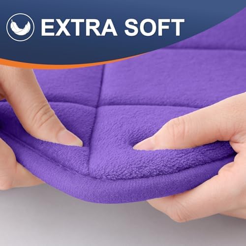 OLANLY Memory Foam Bath Mat 44x24, Ultra Soft and Absorbent Bathroom Rugs