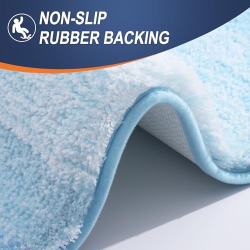 OLANLY Bathroom Runner Rug 44x24, Extra Soft Absorbent Microfiber Bath Rugs