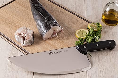 Arcos Fishmonger Knife 11 Inch Nitrum Stainless Steel. Ergonomic Polyoxymethylene POM Handle and 290 Blade.Flexible blade and a smooth edge. Series Universal. Color Black.