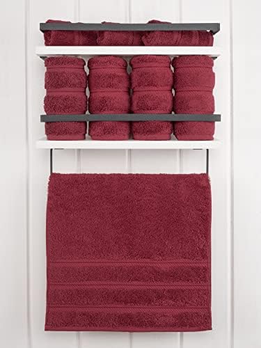 American Soft Linen 100% Cotton Luxury Turkish Towels, 4 PC Hand Towel Set