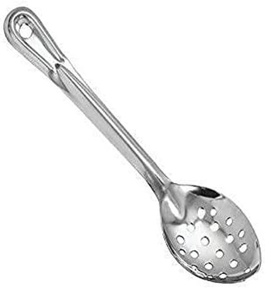Winco Prime Stainless Steel Basting Spoon, NSF, Perforated, 11"