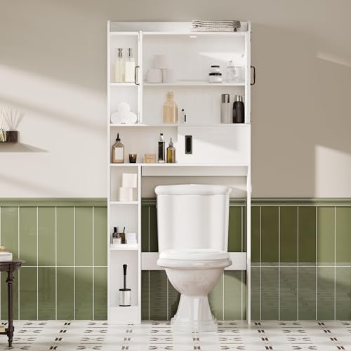 ChooChoo Over The Toilet Storage Cabinet with Sliding Door