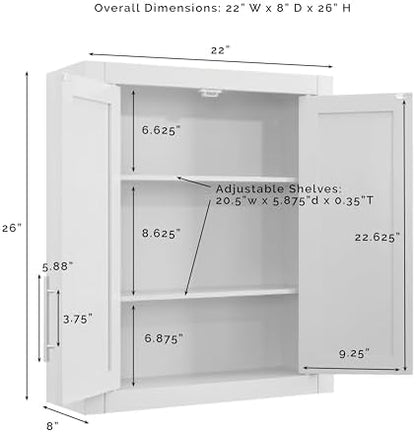 Crosley Furniture Savannah Medicine Cabinet, Wall Mount