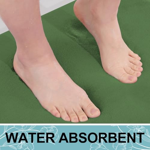 Smiry Memory Foam Bath Mat 24x16, Extra Soft and Absorbent Bathroom Rugs
