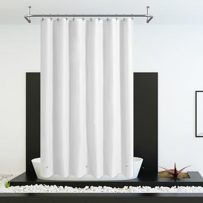 Mrs Awesome 72x96 Extra Long Shower Curtain Liner White
