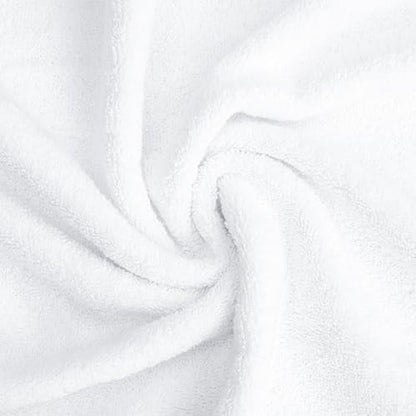 American Soft Linen Salem Washcloth Sets, 4 Piece Luxury 600 GSM 100% Cotton Washcloths for Bathroom, 13x13 inches Washrags Premium Quality Hand Face Towels, White