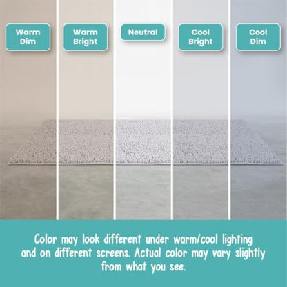 Small Chenille Bath Mats 25"x18", Plush Absorbent Bath Mats Quick Dry, Soft & Machine Washable, Non Slip Carpet for Bathroom, Thick Bathroom Rugs, Shower Restroom Rug Mat, Alfombras De Bano, Bathrugs