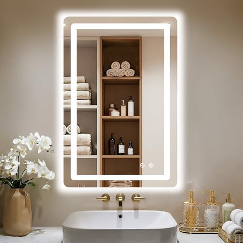 LED Bathroom Mirror, 20"x30" Bathroom Vanity Mirror with Lights
