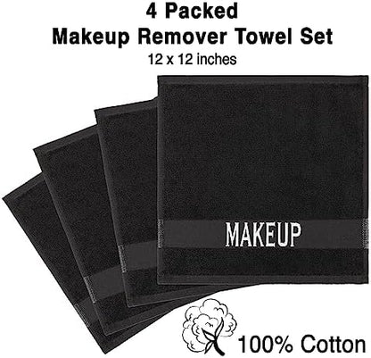 American Soft Linen 100% Cotton Luxury Turkish Towels, Makeup Remover Set