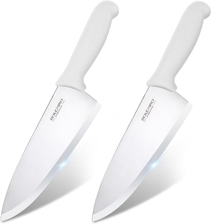 8 inch Japanese High Carbon Stainless Steel Chef Knife Set, Professional Extra Sharp Wide Cook Knife with Non-slip Ergonomic Handle, for Kitchen Home Restaurant