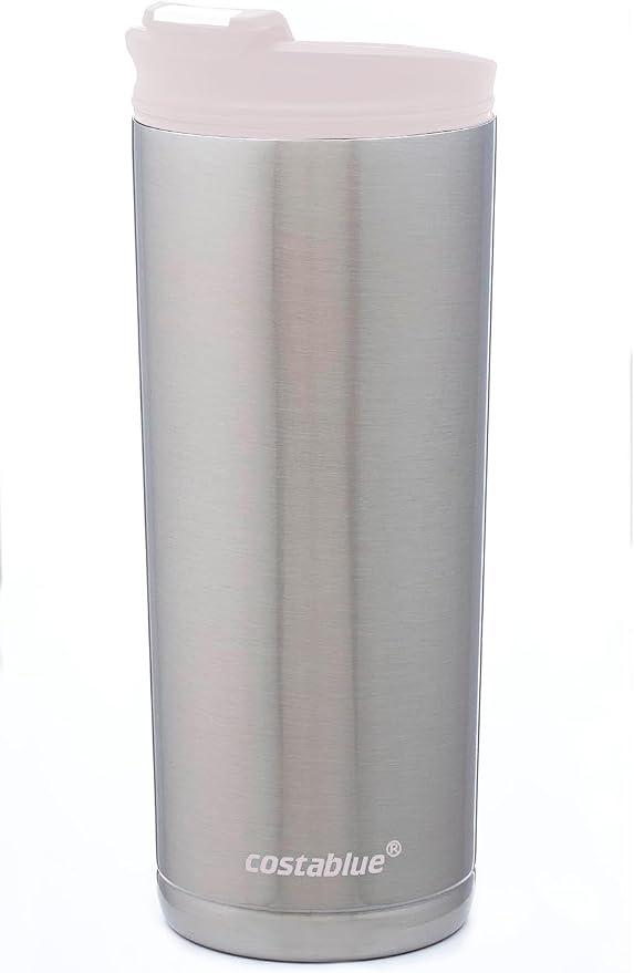 Travel Coffee Mug - 16 Oz. Stainless Steel Insulated Coffee Mug, Leak Proof Tumbler w/Dishwasher Safe Lid, Double Wall Travel Coffee Cup, Reusable Insulated Tumbler for Hot & Cold Beverages…