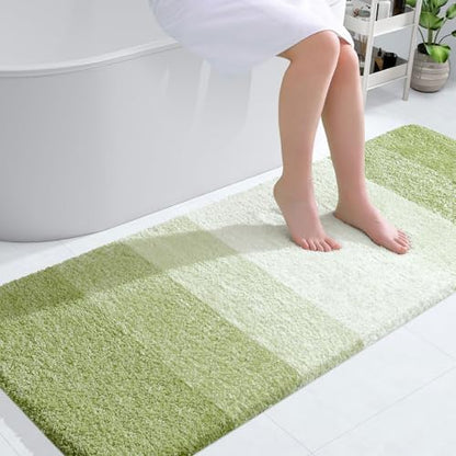 OLANLY Bathroom Runner Rug 59x24, Extra Soft Absorbent Microfiber Bath Rugs