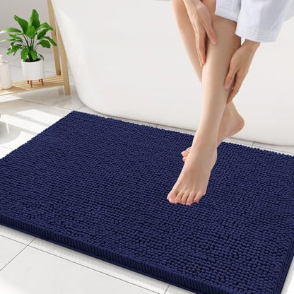 Smiry Bathroom Rugs 32X20, Luxury Chenille Extra Soft Absorbent Bath Mat