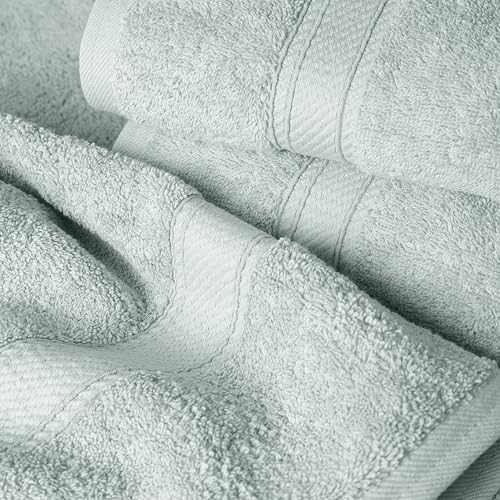 SUPERIOR Egyptian Cotton Ultra Plush & Absorbent, 12 Piece Set, Sea Foam