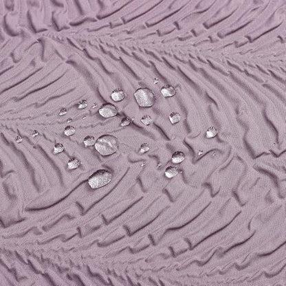 Gibelle 36x72 Small Stall Shower Curtain, Lavender Embossed Half Bath Curtain