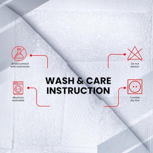 Infinitee Xclusives 100% Cotton Luxury Wash Cloths for Showering - 12 Pack
