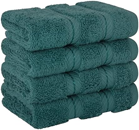 American Soft Linen 100% Cotton Luxury Turkish Towels, 4 PC Washcloth Set