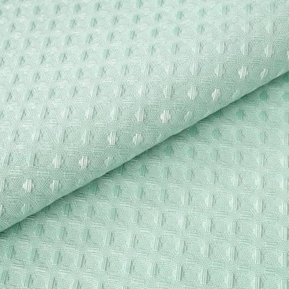 River Dream Waffle No Hook Shower Curtain with Liner,Misty Blue,71x74