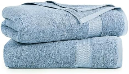 LANE LINEN Large Bath Sheet Soft Absorbent Quick Dry 2 Pack - Allure