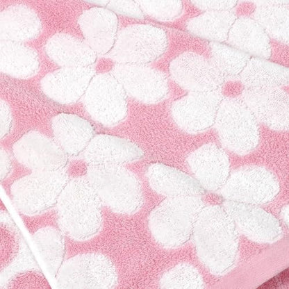 Pink Bath Towels Set of 2, Super Absorbent & Decorative 27.5x55 Inches