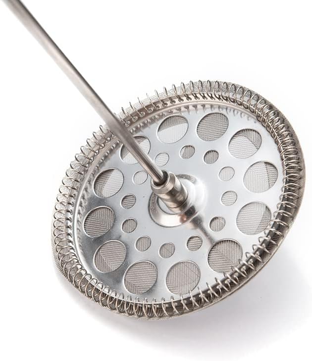 ZCZQC 1 Set Stainless Steel Tea Plunger French Press Parts 800L Stainless Steel 34oz French Press Filter Replacement Parts Tea Pot Filter Coffee Tea Leaf Mesh
