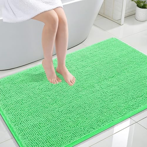 OLANLY Large Bathroom Rugs 47x32, Extra Soft Absorbent Chenille Bath Rugs