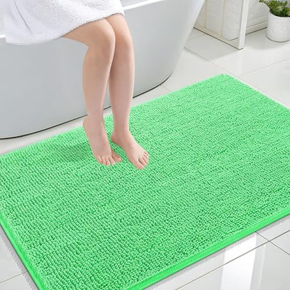 OLANLY Large Bathroom Rugs 47x32, Extra Soft Absorbent Chenille Bath Rugs