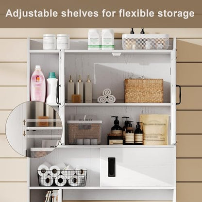 ChooChoo Over The Toilet Storage Cabinet with Adjustable Shelves