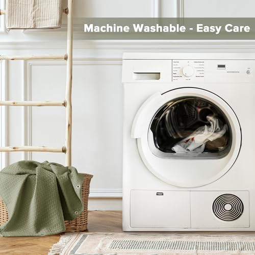 Madison Park Arbor Waffle Extra Wide Shower Curtain, 108 x 72, Sage Green