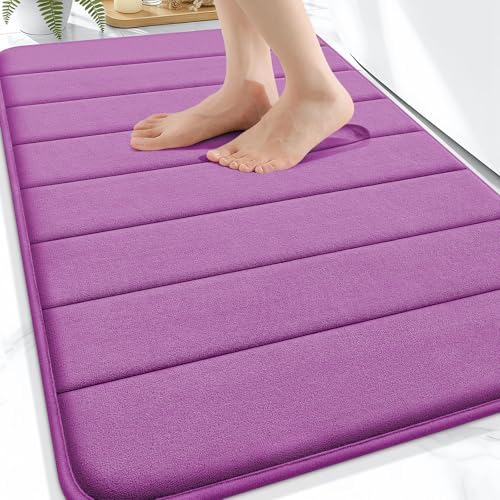 OLANLY Memory Foam Bath Mat 32x20, Super Soft and Absorbent Bathroom Rugs
