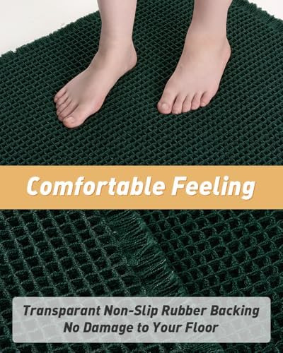 Upgraded Waffle Bath Mat Ultra Absorbent Non Slip Bathroom Mat, 24" x 36"