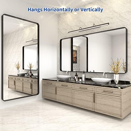 WEER Black Bathroom Vanity Mirror 72X36 Inch