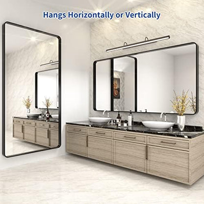 WEER Black Bathroom Vanity Mirror 72X36 Inch