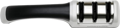 Chef'sChoice Manual Knife Sharpeners for 15- and 20-Degree Straight-Edge and Serrated Knives with Diamond Abrasives Precise Angle Control & Compact Footprint, 2-Stage, Gray