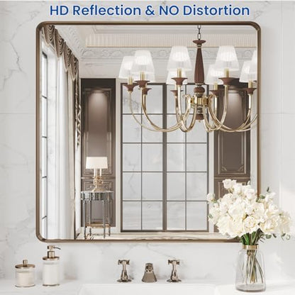 WEER Bronze Bathroom Vanity Mirror 36X36 Inch