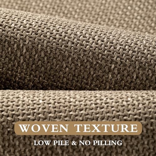 YIHOUSE Bathroom Rugs Thin Bath Mat Sets 4 Pieces Quick Dry,Brown