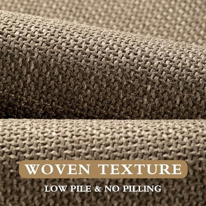 YIHOUSE Bathroom Rugs Thin Bath Mat Sets 4 Pieces Quick Dry,Brown