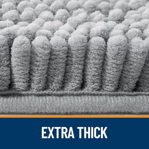 OLANLY Bathroom Runner Rugs 47x17, Extra Soft Absorbent Chenille Bath Rugs