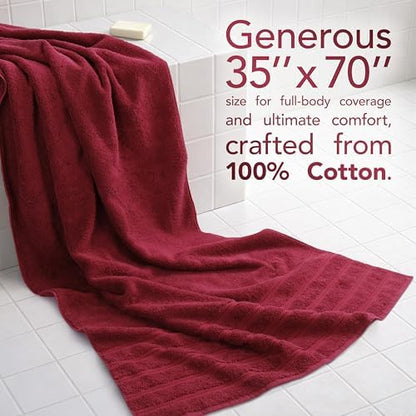American Soft Linen 100% Cotton Luxury Turkish Towels, 2PC 35x70 Bath Sheet