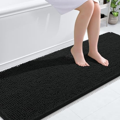 OLANLY Bathroom Runner Rugs 70x24, Extra Soft Absorbent Chenille Bath Rugs